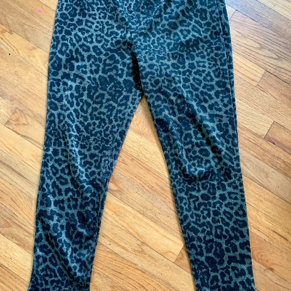 Sanctuary for Anthropologie Runway Shimmer Leopard Leggings - Picture 6 of 13